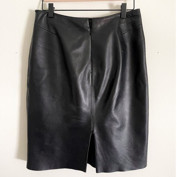 Wilson's Leather Pelle Studio Genuine Leather Pencil Skirt Size 6 - Picture 4 of 7